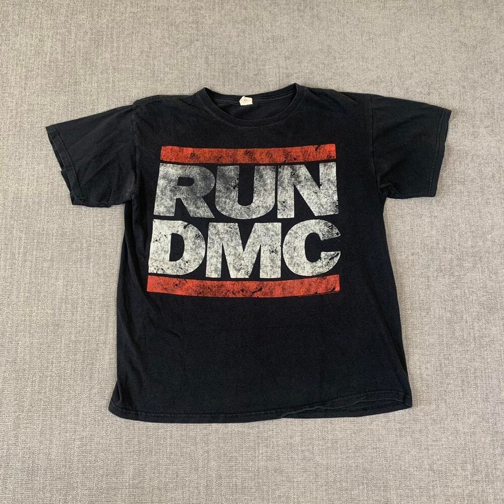 Vintage 90s RUN DMC black Band t-shirt - Picture 5 of 8